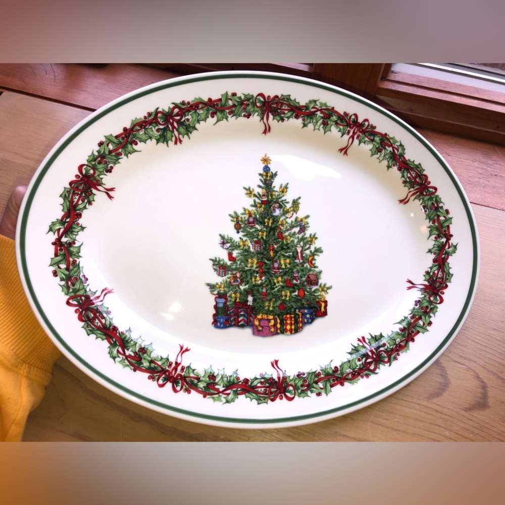 NWOT - Christopher Radko Christmas serving dish